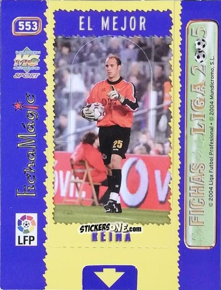Sticker Reina - Las Fichas De La Liga 2004-2005 n. 553 - Mundicromo