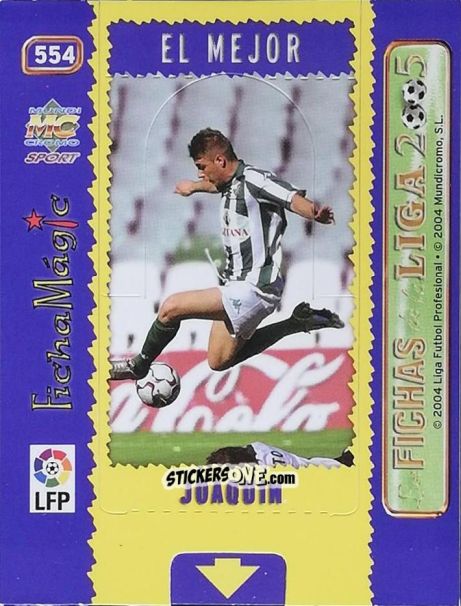 Figurina Joaquin - Las Fichas De La Liga 2004-2005 n. 554 - Mundicromo