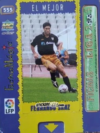 Cromo F. Sanz - Las Fichas De La Liga 2004-2005 n. 555 - Mundicromo