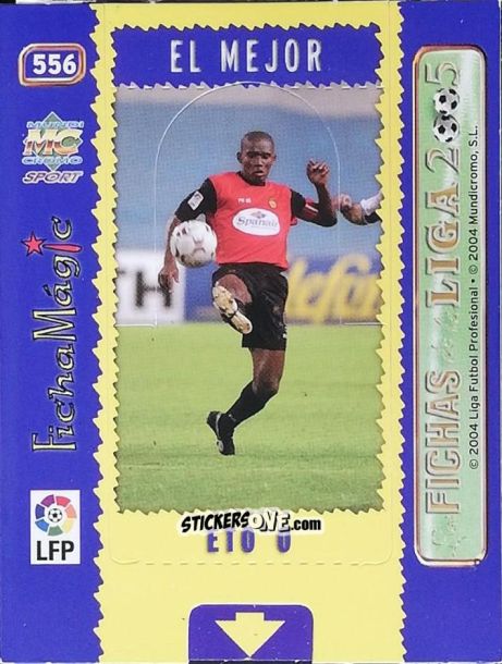 Cromo Eto'o - Las Fichas De La Liga 2004-2005 n. 556 - Mundicromo