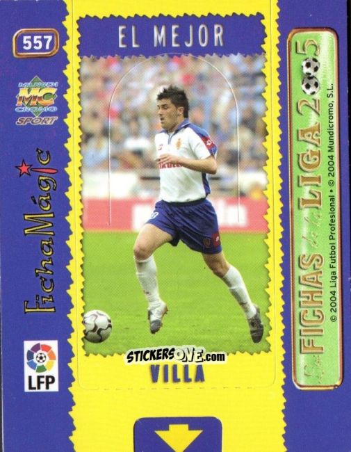 Cromo Villa - Las Fichas De La Liga 2004-2005 n. 557 - Mundicromo