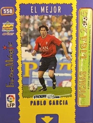 Figurina P. Garcia - Las Fichas De La Liga 2004-2005 n. 558 - Mundicromo