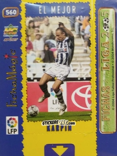 Cromo Karpin - Las Fichas De La Liga 2004-2005 n. 560 - Mundicromo