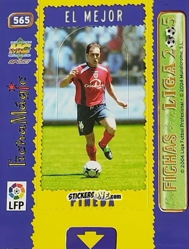 Sticker Pineda - Las Fichas De La Liga 2004-2005 n. 565 - Mundicromo