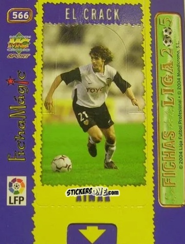 Sticker Aimar - Las Fichas De La Liga 2004-2005 n. 566 - Mundicromo