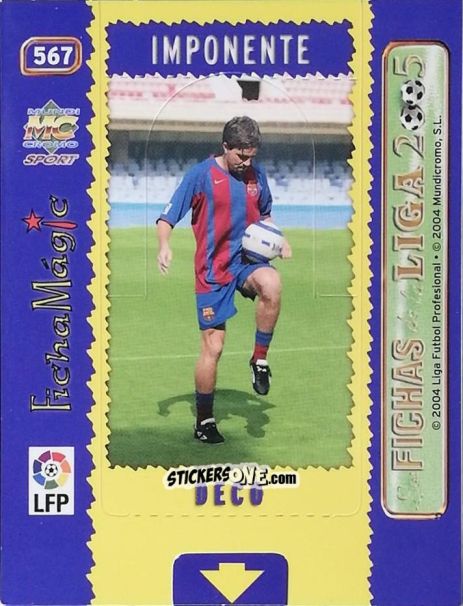 Cromo Deco - Las Fichas De La Liga 2004-2005 n. 567 - Mundicromo