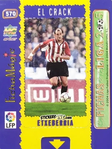 Cromo Etxeberria - Las Fichas De La Liga 2004-2005 n. 570 - Mundicromo