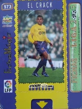 Cromo Anderson - Las Fichas De La Liga 2004-2005 n. 573 - Mundicromo