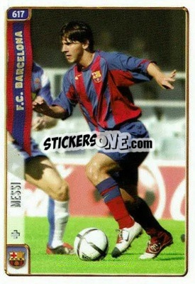 Sticker Messi - Las Fichas De La Liga 2004-2005 - Mundicromo
