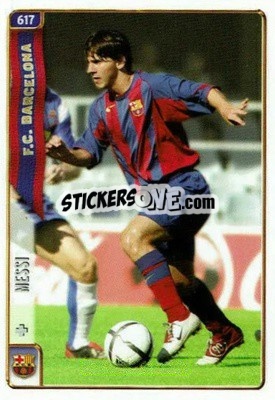 Sticker Messi - Las Fichas De La Liga 2004-2005 n. 617 - Mundicromo