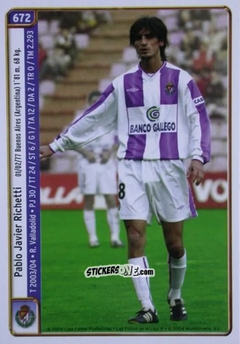 Cromo Richetti / Figueredo - Las Fichas De La Liga 2004-2005 n. 672 - Mundicromo