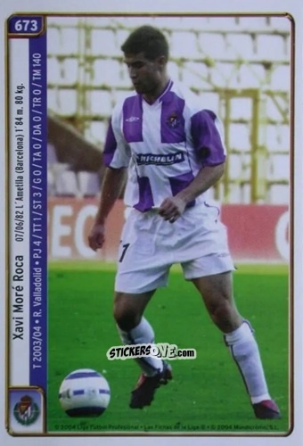 Cromo Xavi Moré Roca / Oscar Rodriguez - Las Fichas De La Liga 2004-2005 n. 673 - Mundicromo