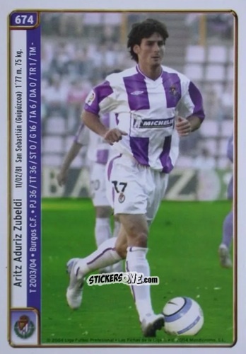 Sticker Aduritz / Sousa - Las Fichas De La Liga 2004-2005 n. 674 - Mundicromo