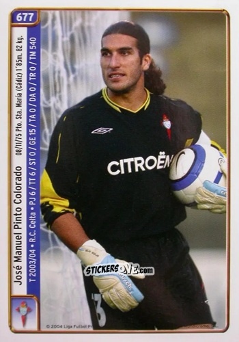 Sticker Pinto / Angel - Las Fichas De La Liga 2004-2005 n. 677 - Mundicromo