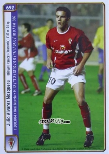 Cromo J.Alvarez / Richi - Las Fichas De La Liga 2004-2005 n. 692 - Mundicromo