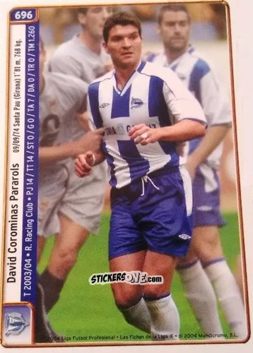 Cromo Coromina / Tellez - Las Fichas De La Liga 2004-2005 n. 696 - Mundicromo