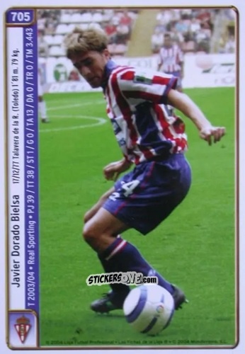 Cromo Dorado / C. Diaz - Las Fichas De La Liga 2004-2005 n. 705 - Mundicromo