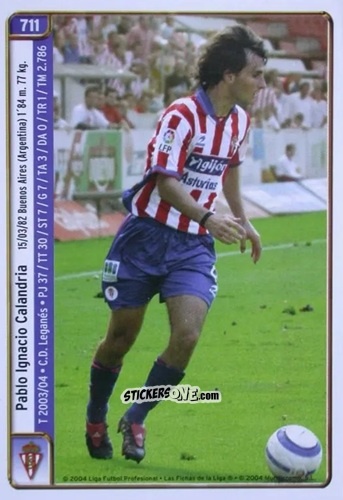 Cromo Calandria / Ismael - Las Fichas De La Liga 2004-2005 n. 711 - Mundicromo