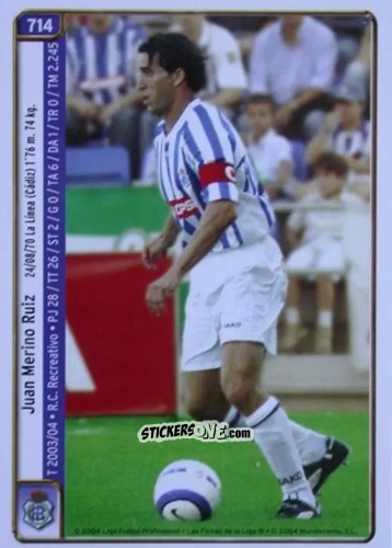 Sticker M. Silva /  Merino - Las Fichas De La Liga 2004-2005 n. 714 - Mundicromo