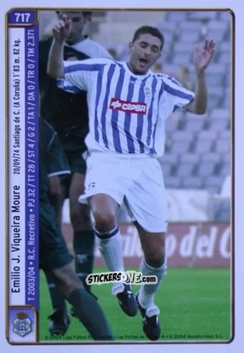 Cromo Manu / Viqueira - Las Fichas De La Liga 2004-2005 n. 717 - Mundicromo