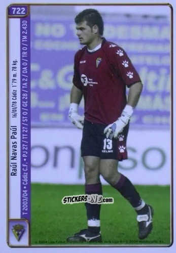 Cromo Navas / Velazquez - Las Fichas De La Liga 2004-2005 n. 722 - Mundicromo