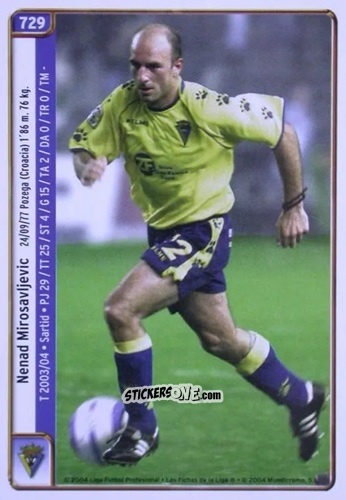 Cromo Mirosavijevic / Oli - Las Fichas De La Liga 2004-2005 n. 729 - Mundicromo