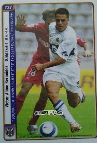 Sticker Vitolo / Keko - Las Fichas De La Liga 2004-2005 n. 737 - Mundicromo