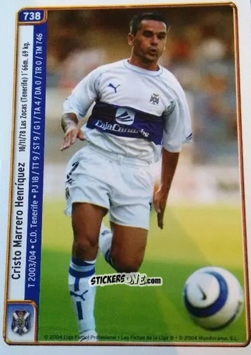 Figurina Cristo / Bermudo - Las Fichas De La Liga 2004-2005 n. 738 - Mundicromo