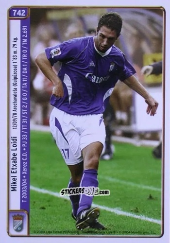 Figurina Etxabe / Roteta - Las Fichas De La Liga 2004-2005 n. 742 - Mundicromo