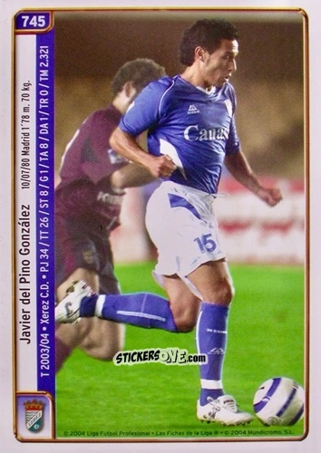 Cromo Del Pino / Camuñas - Las Fichas De La Liga 2004-2005 n. 745 - Mundicromo