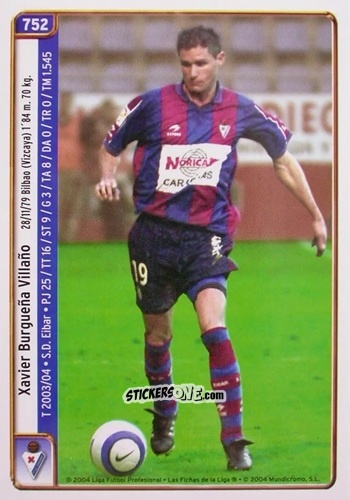 Figurina Karmona / Burgueña - Las Fichas De La Liga 2004-2005 n. 752 - Mundicromo