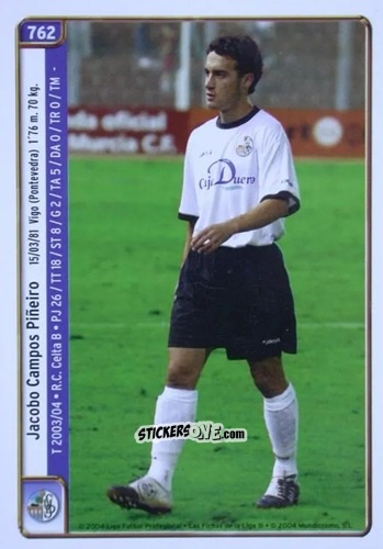 Cromo Campos / Jaime - Las Fichas De La Liga 2004-2005 n. 762 - Mundicromo