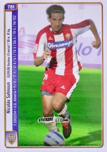 Figurina Shanoun / Vellisca - Las Fichas De La Liga 2004-2005 n. 781 - Mundicromo