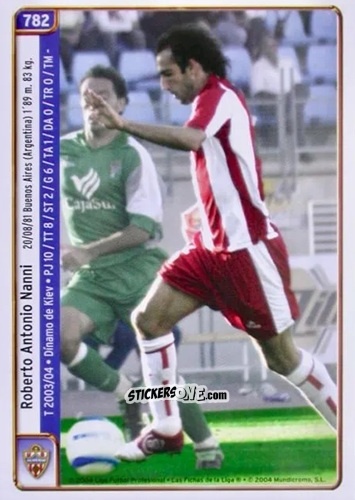 Figurina Luna / Nanni - Las Fichas De La Liga 2004-2005 n. 782 - Mundicromo