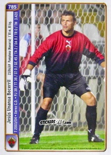 Cromo Unanua / Bernaus - Las Fichas De La Liga 2004-2005 n. 785 - Mundicromo