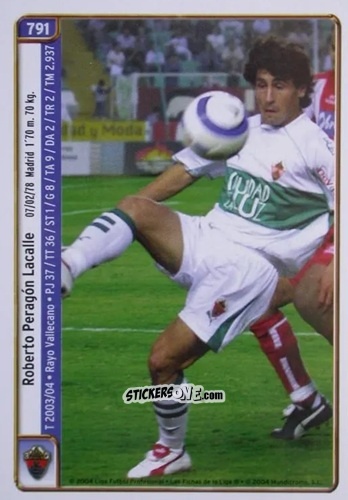 Cromo Peragón / Ruben - Las Fichas De La Liga 2004-2005 n. 791 - Mundicromo