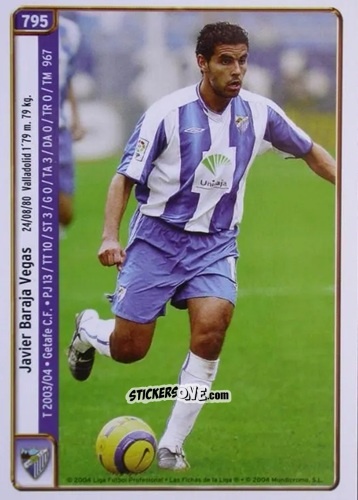 Cromo Baraja / C.Navas - Las Fichas De La Liga 2004-2005 n. 795 - Mundicromo