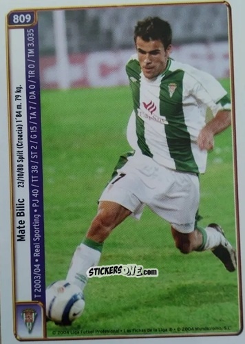 Sticker Bilic / Armentano - Las Fichas De La Liga 2004-2005 n. 809 - Mundicromo