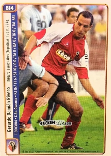 Figurina Timpani / Rivero - Las Fichas De La Liga 2004-2005 n. 814 - Mundicromo