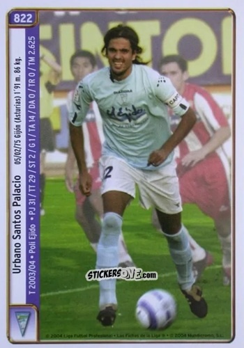 Cromo Urbano / Carlos Garcia - Las Fichas De La Liga 2004-2005 n. 822 - Mundicromo