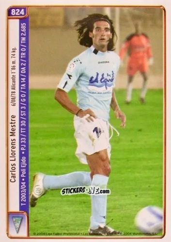 Figurina Llorens / Sabino - Las Fichas De La Liga 2004-2005 n. 824 - Mundicromo