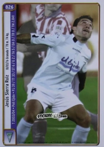 Cromo V.Salas / Sierra - Las Fichas De La Liga 2004-2005 n. 826 - Mundicromo