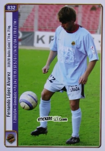 Cromo Fernando / Alfonso - Las Fichas De La Liga 2004-2005 n. 832 - Mundicromo