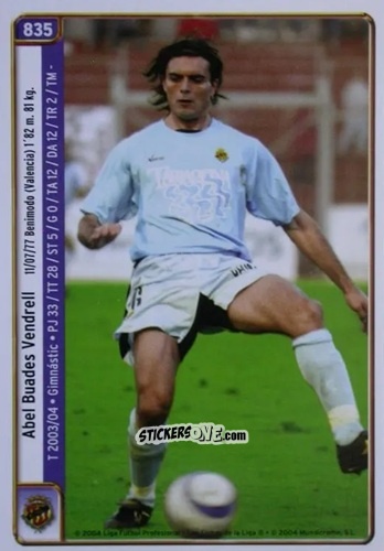 Cromo Buades / Carrión - Las Fichas De La Liga 2004-2005 n. 835 - Mundicromo