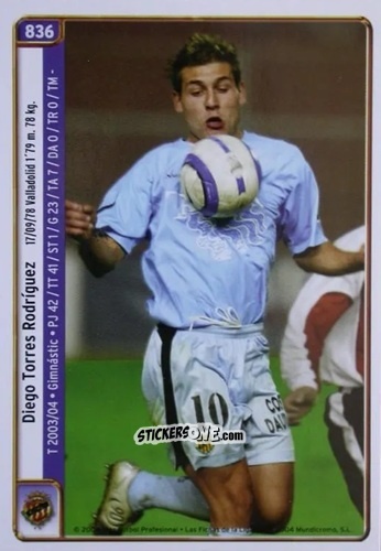 Figurina D.Torres / Pinilla - Las Fichas De La Liga 2004-2005 n. 836 - Mundicromo