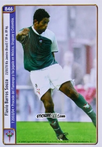 Cromo Bermejo / Flavio - Las Fichas De La Liga 2004-2005 n. 846 - Mundicromo