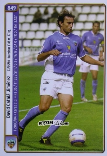 Cromo Catalá / D.Marin - Las Fichas De La Liga 2004-2005 n. 849 - Mundicromo