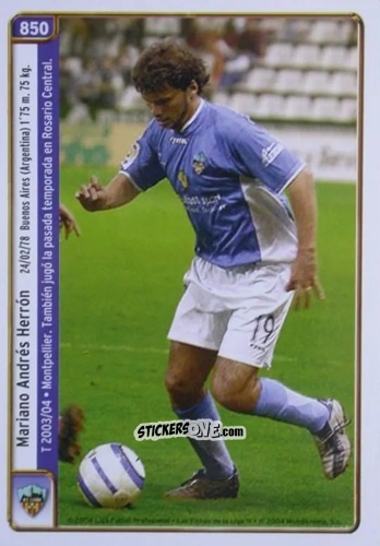 Cromo Borrell / Herrón - Las Fichas De La Liga 2004-2005 n. 850 - Mundicromo