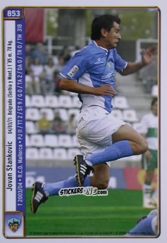 Figurina Sergio / Stankovic - Las Fichas De La Liga 2004-2005 n. 853 - Mundicromo
