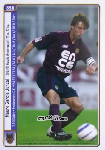 Cromo Fede Bahón / Mauro - Las Fichas De La Liga 2004-2005 n. 858 - Mundicromo
